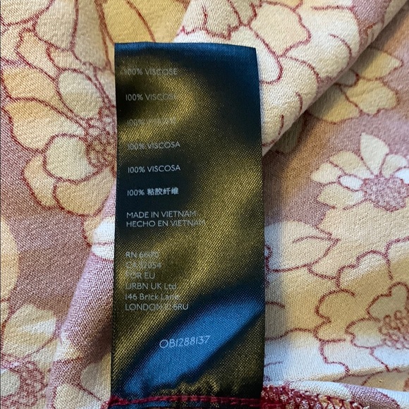 Floral Maxi Skirt in Red and Yellow - Picture 5 of 6